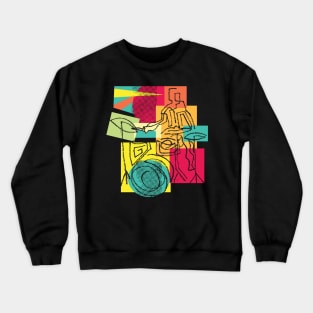 Fancy Drummer Modern Style Crewneck Sweatshirt